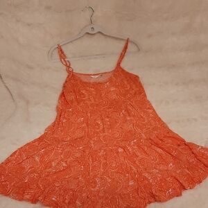 Orange Paisley Dress